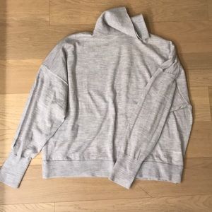 J Crew merino wool boxy cropped turtleneck